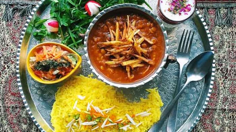 khoresht gheime delicious food in iran tehran